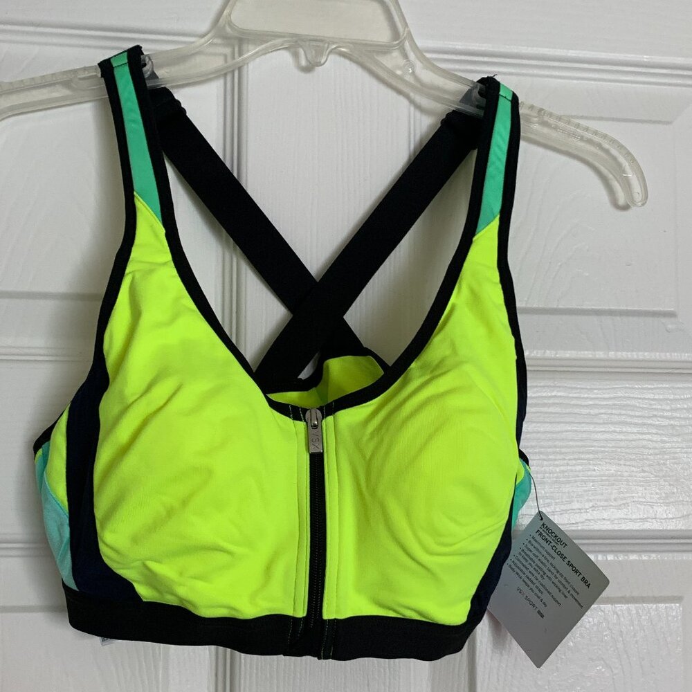 NWT. VS Zip-Front Performance Sports Bra. Size 36B